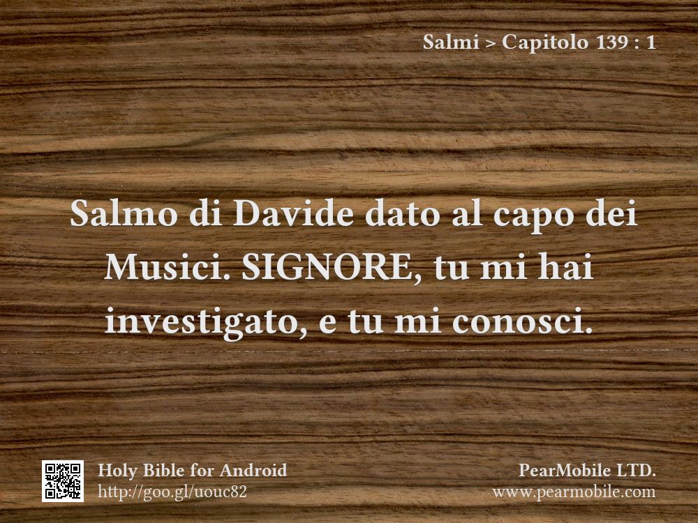 Salmi, Capitolo 139:1